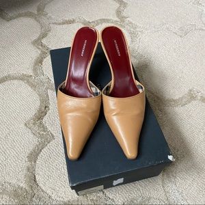 Burberry Vintage Mid Heel Mule Natural Size EU39